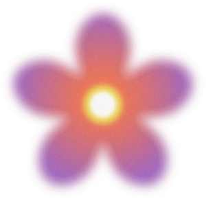 Blurry Glowing Gradient Flower 